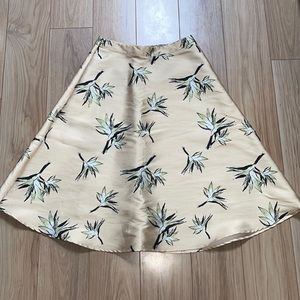 Pastel Yellow Print Skirt